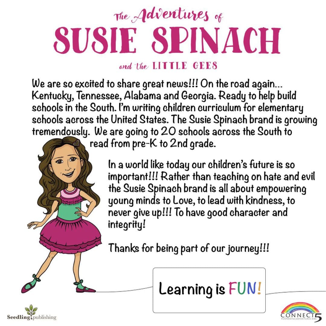 A picture of susie spinach and the adventures of susie spinach.