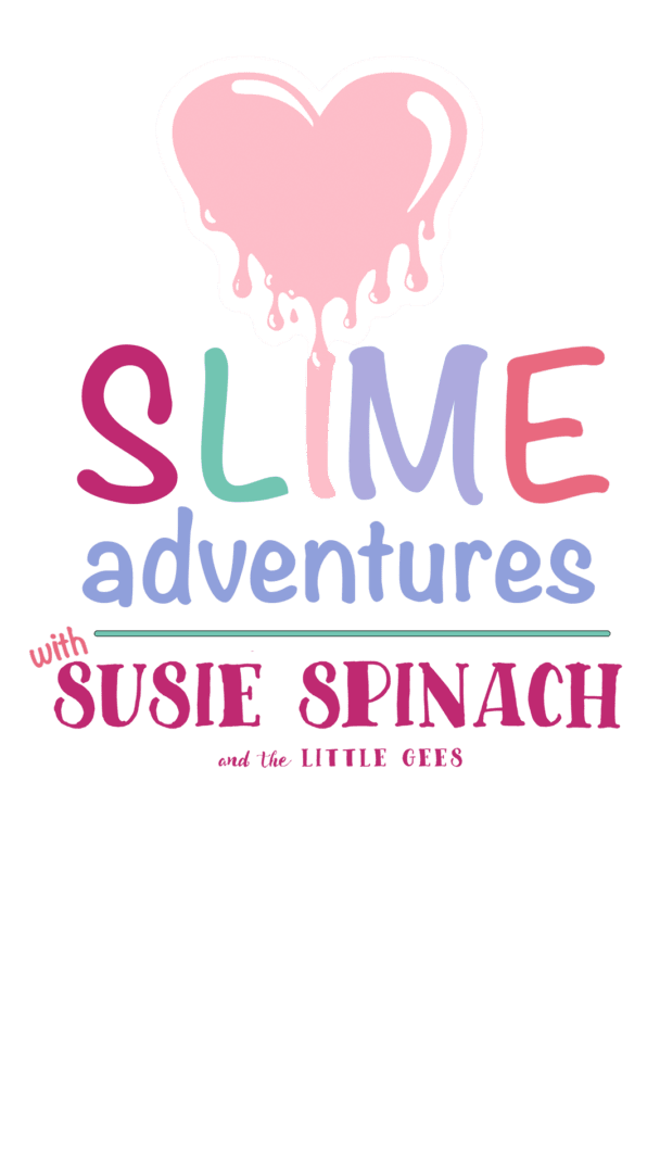 A green shirt with the words slime adventures and susie spinach on it.